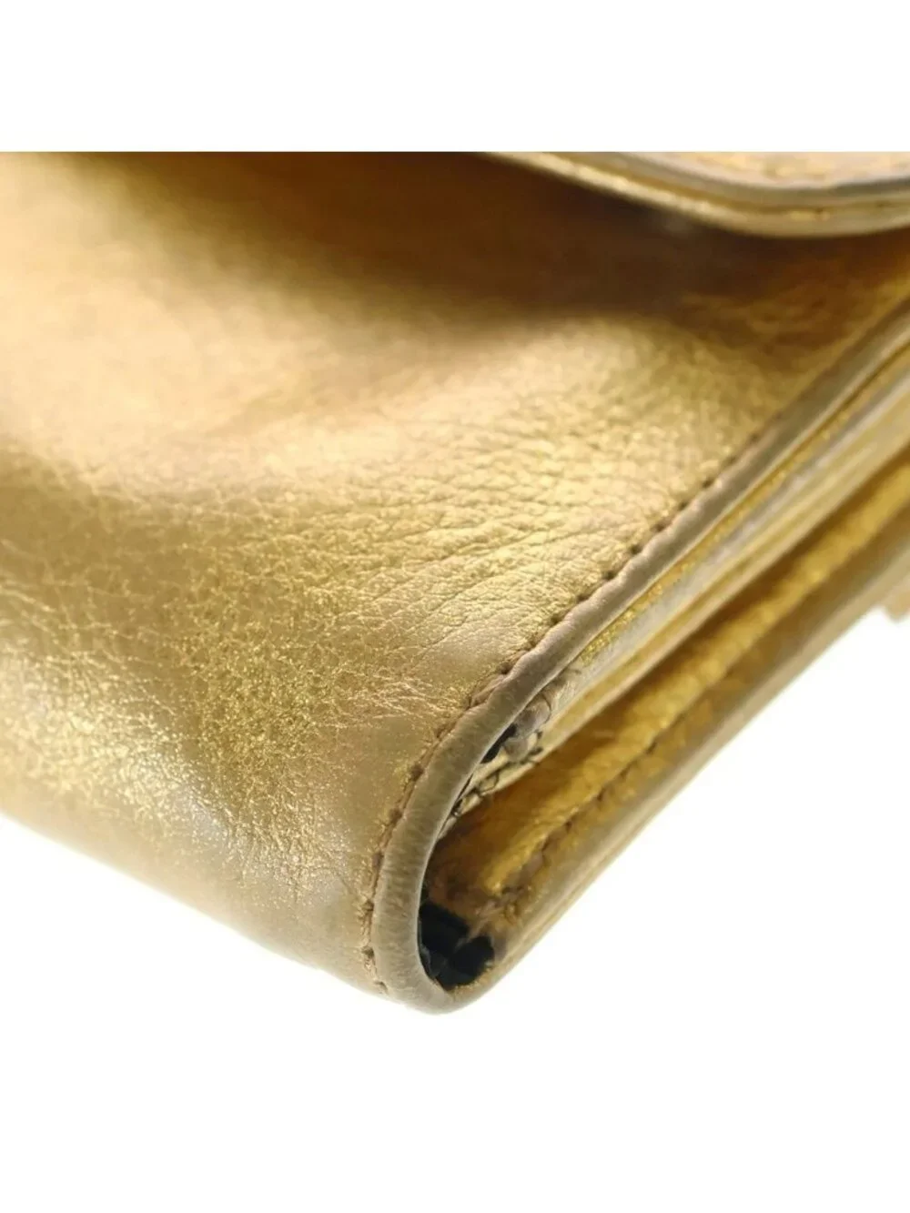 Chrome Hearts Wave Ltd Miami Limited Leather Wallet Gold